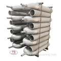 Heat resistant corrugated tube for heat treatment furnace